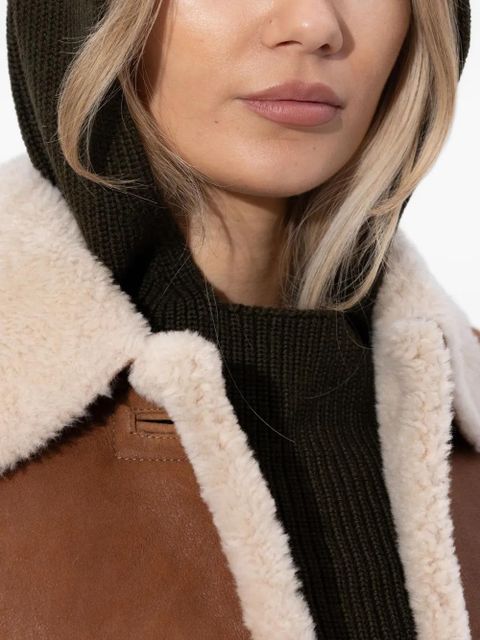 ISABEL MARANT hooded ribbed wool scarf - Black - zdjęcie produktu nr 2