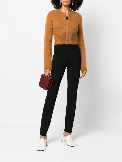 Proenza Schouler bi-stretch crepe slim trousers - Black