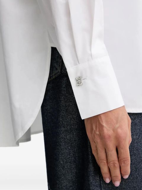 TWINSET butterfly-appliqué shirt - White