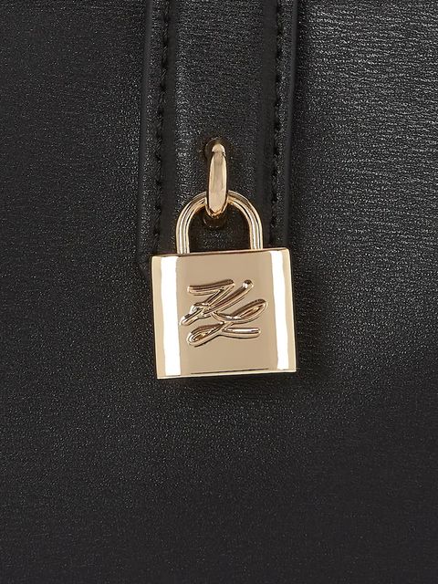 Karl Lagerfeld torebka skórzana K/AUTOGRAPH kolor czarny A3W32041