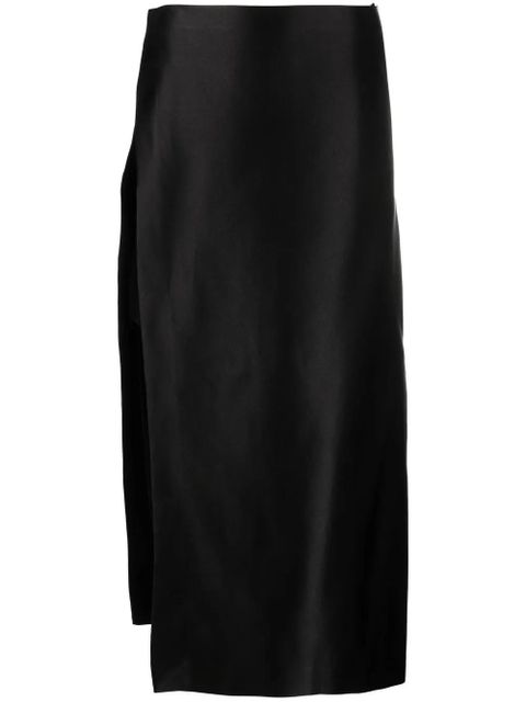 The Row Kanita layered silk skirt - Black - zdjęcie produktu nr 1