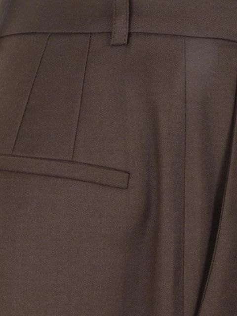 The Frankie Shop Brickell Flannel belt loops trousers - Brown