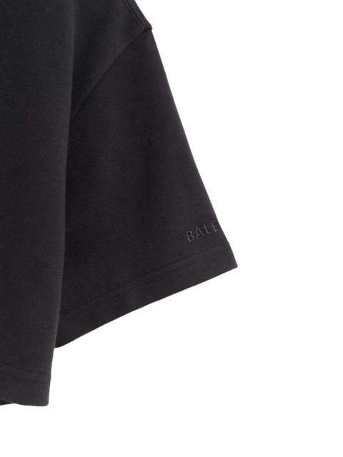Balenciaga crew-neck crop top - Black