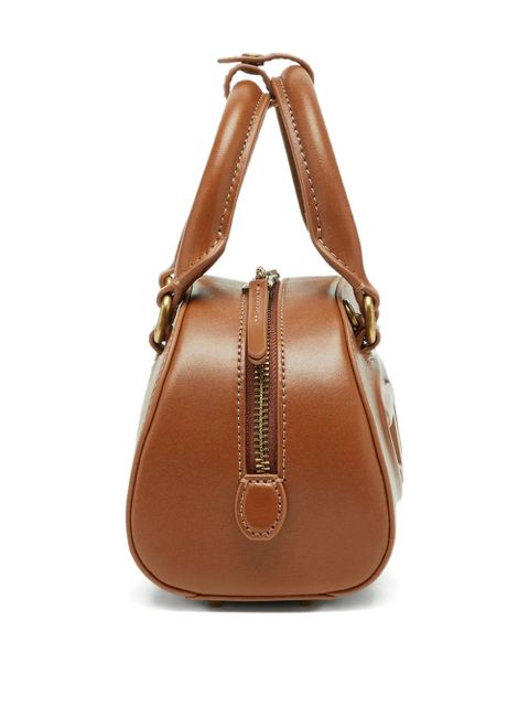 Diesel 1DR dome embossed oval logo crossbody bag - Brown - zdjęcie produktu nr 2