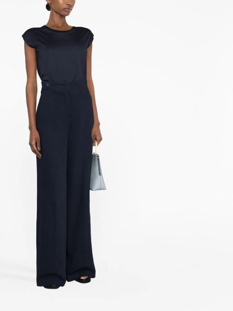 Max Mara high-waisted wide leg pants - Blue - zdjęcie produktu nr 2