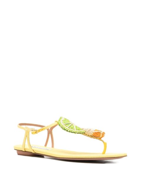 Aquazzura Citrus Sugar sandals - Yellow - zdjęcie produktu nr 2