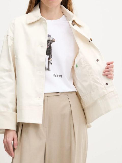 Barbour kurtka ABBEY kolor beżowy przejściowa LCA0362