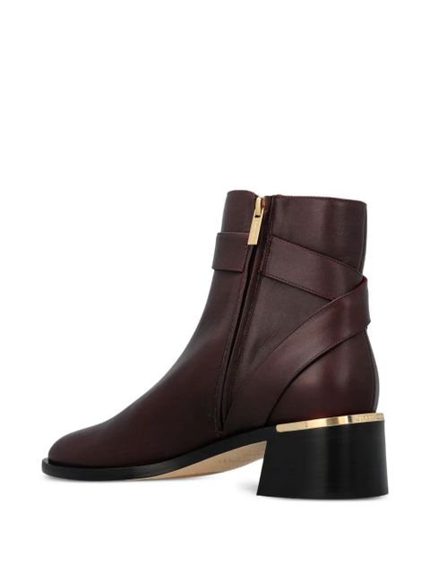 Jimmy Choo 45mm Noor ankle boots - DEEP MERLOT