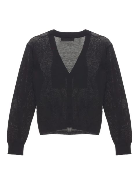 OUR LEGACY Ivy argyle-pattern cardigan - Black