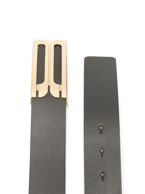 Victoria Beckham buckle leather belt - Brown