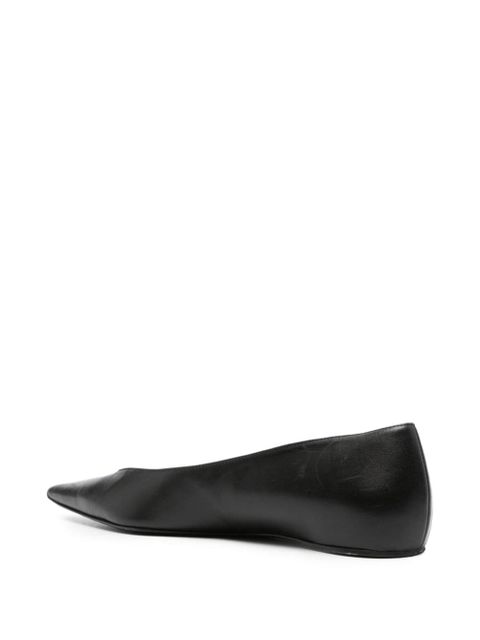 TOTEME The Asymmetric ballerina shoes - Black