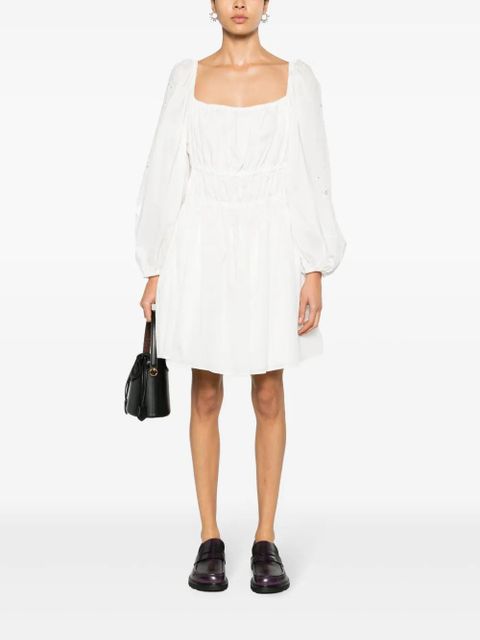 PINKO broderie anglaise mini dress - White - zdjęcie produktu nr 2
