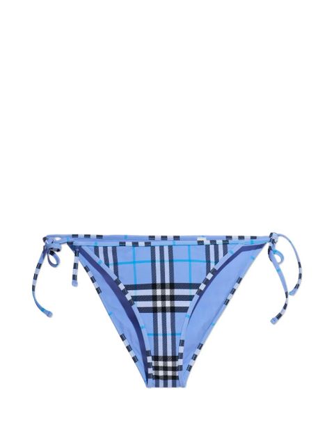 Burberry plaid tie bikini bottom - Blue - zdjęcie produktu nr 1