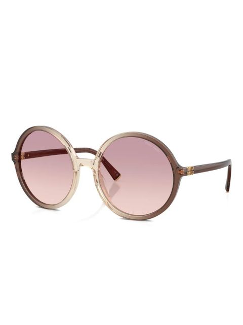 Miu Miu Eyewear round-frame sunglasses - Neutrals