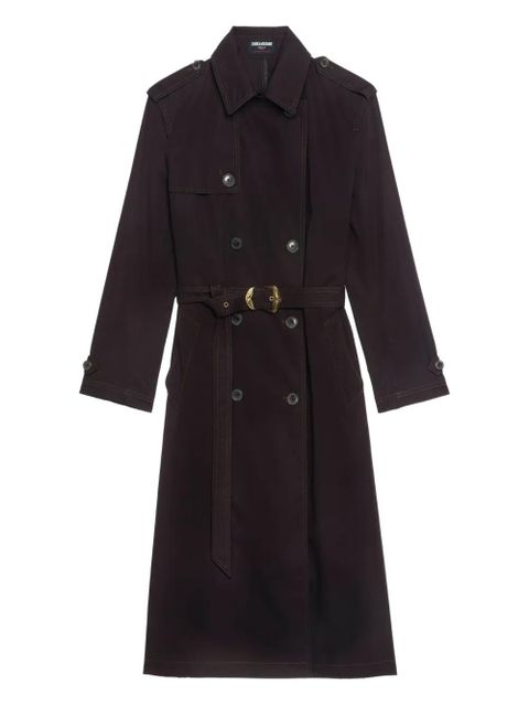 Zadig&Voltaire Kenar double-breasted belted trench coat - Brown - zdjęcie produktu nr 1