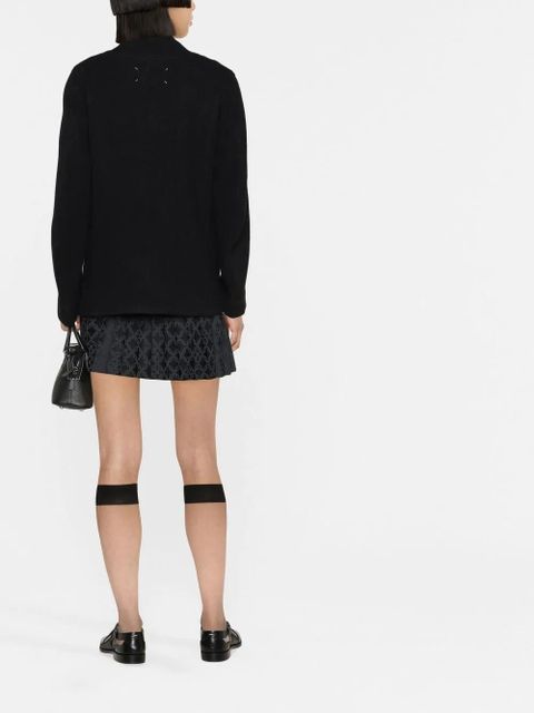 Maison Margiela single-breasted wool jacket - Black