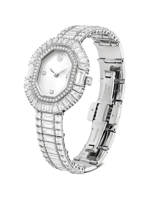 Swarovski Matrix octagon embellished 30mm watch - White - zdjęcie produktu nr 2