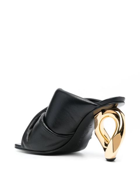JW Anderson 95mm Chain Heel sandals - Black