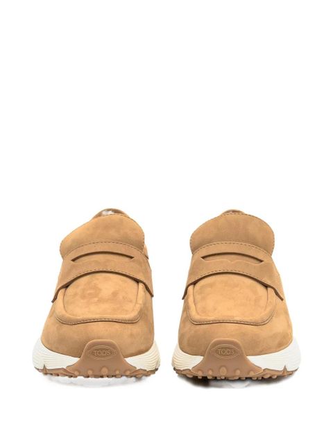 Tod's shearling-lined loafers - Brown