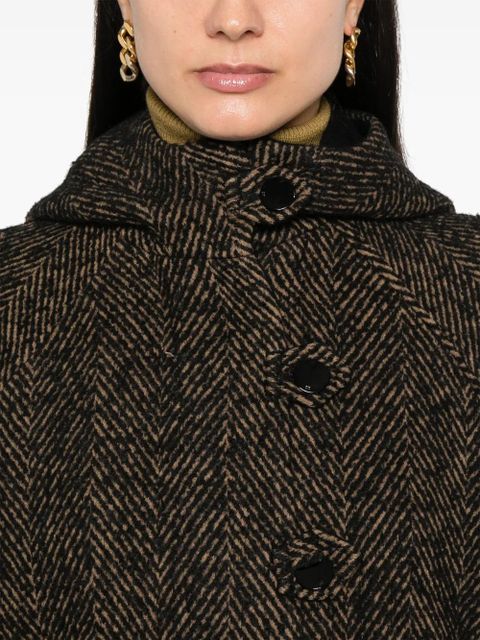 GANNI herringbone jacket - Brown