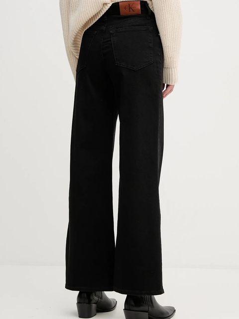 Calvin Klein Jeans jeansy damskie kolor czarny LV047D907G