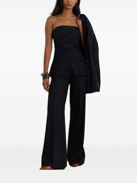 Lauren Ralph Lauren pinstripe buttoned blouse - Blue - zdjęcie produktu nr 2