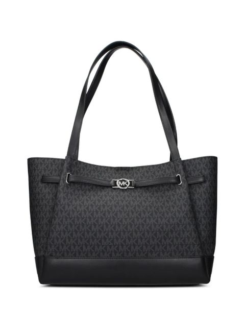 Michael Kors monogram-pattern logo-plaque shoulder bag - Black - zdjęcie produktu nr 1