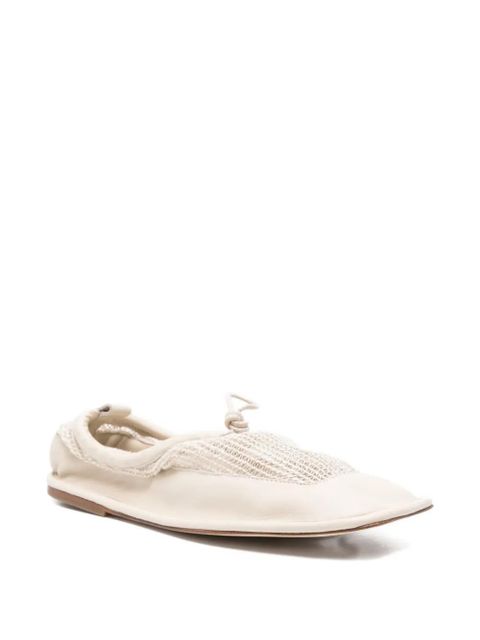 Hereu Puntera mesh-panel ballet flats - Neutrals