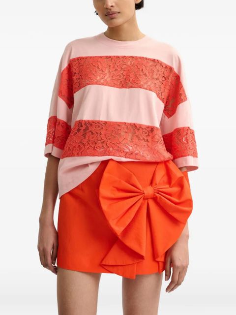 Essentiel Antwerp Joyous bow-detail skirt - Red