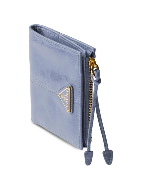 Prada small leather wallet - Blue