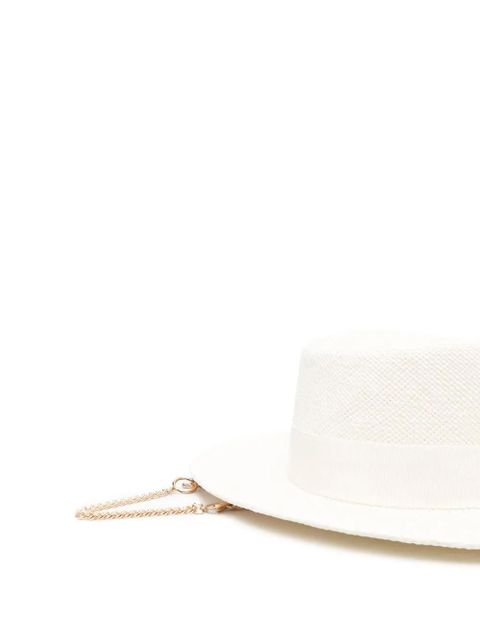 Ruslan Baginskiy embellished straw hat - White - zdjęcie produktu nr 2