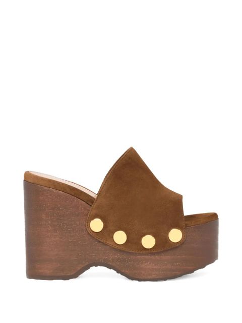 Gianvito Rossi studded platform sandals - Brown - zdjęcie produktu nr 1