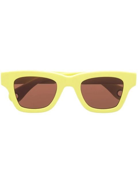 Jacquemus square-frame tinted sunglasses - Yellow - zdjęcie produktu nr 1