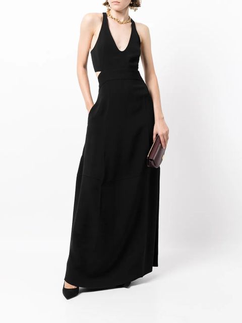 Victoria Beckham halterneck maxi dress - Black