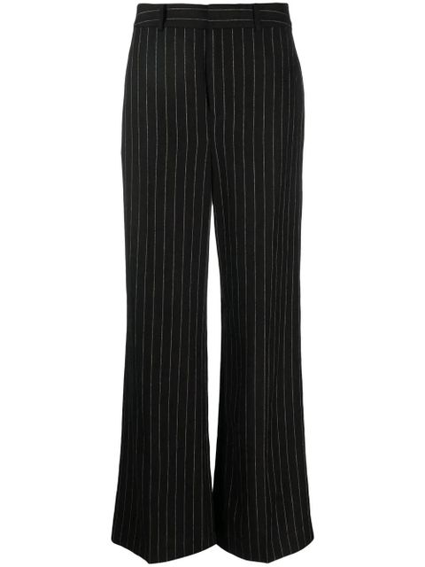 Lauren Ralph Lauren Kaitlen pinstriped wide-leg trousers - Black - zdjęcie produktu nr 1