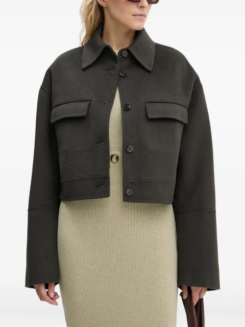 Nanushka buttoned flap-pocket jacket - Grey