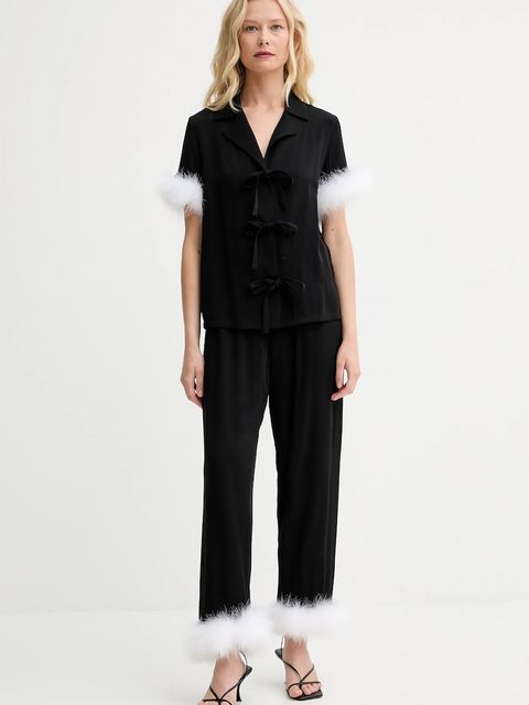 The Sleeper piżama damski kolor czarny POSP02P002F - zdjęcie produktu nr 1