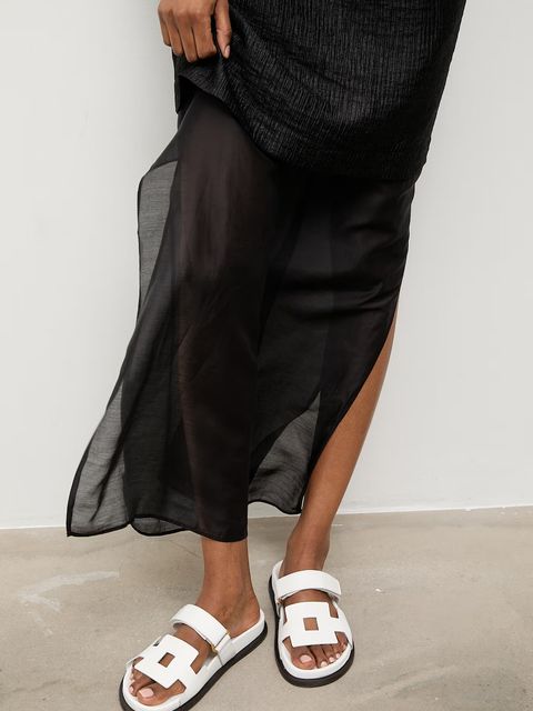 Answear.LAB klapki na płaskim obcasie damskie skórzane - zdjęcie produktu nr 2