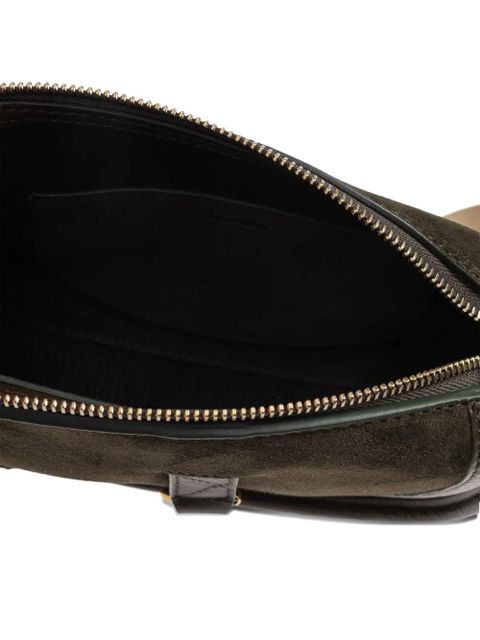 Burberry mini B Clip hook-saddle crossbody bag - Green