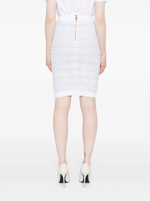 Balmain buttoned midi skirt - Blue