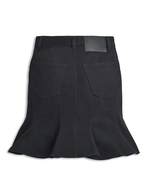 Marc Jacobs Fluted denim miniskirt - Black