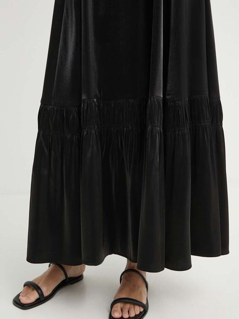 AERON sukienka IMOGEN kolor czarny maxi rozkloszowana AW24SSDR523491