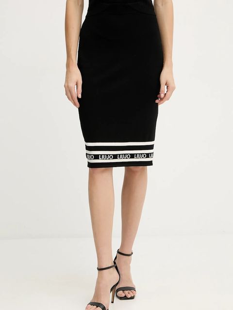 Liu Jo spódnica kolor czarny mini prosta TF5217.MS63L - zdjęcie produktu nr 1