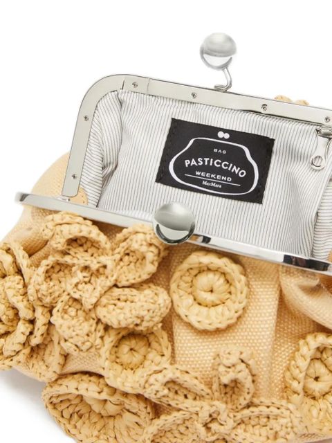 Weekend Max Mara small Comune floral-embellished shoulder bag - Neutrals