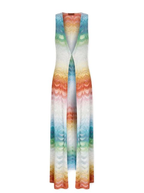 Missoni patterned cover-up vest - Neutrals - zdjęcie produktu nr 2