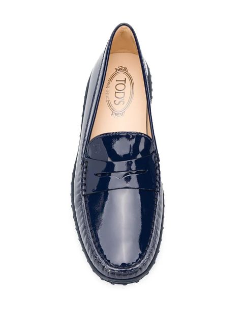 Tod's patent leather loafers - Blue