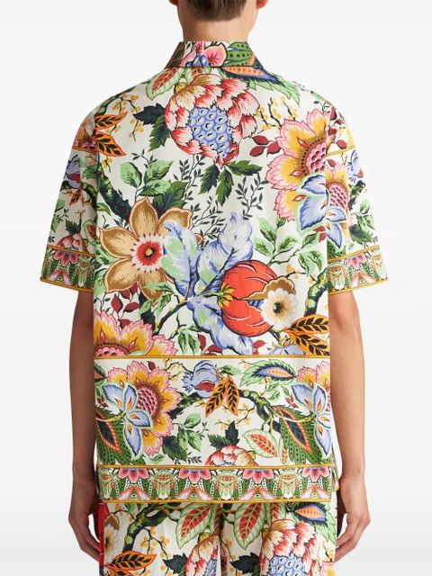 ETRO floral-print cotton shirt - Neutrals