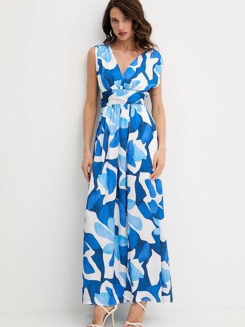 Morgan sukienka kolor niebieski maxi rozkloszowana REAU.F - zdjęcie produktu nr 2