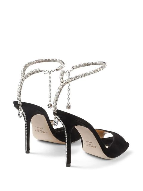 Jimmy Choo Saeda 100mm sandals - Black
