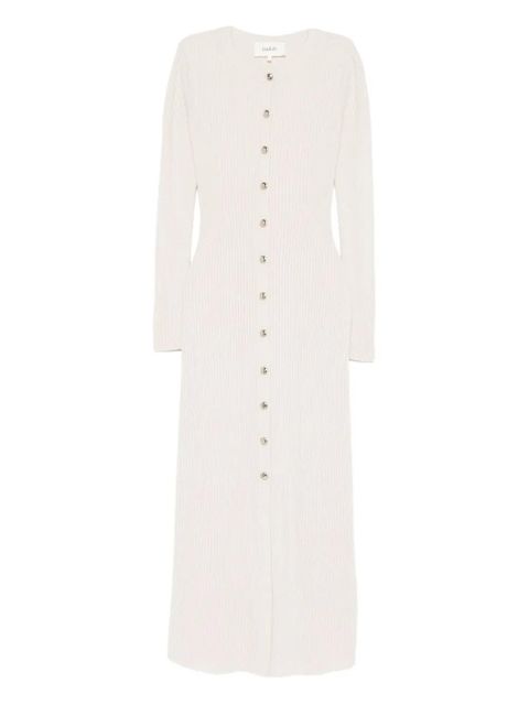 Ba&Sh Anisa button-up ribbed maxi dress - Neutrals - zdjęcie produktu nr 1